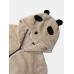 Women Plush Panda Pocket Long Sleeve Casual Hooded Sweatshirts